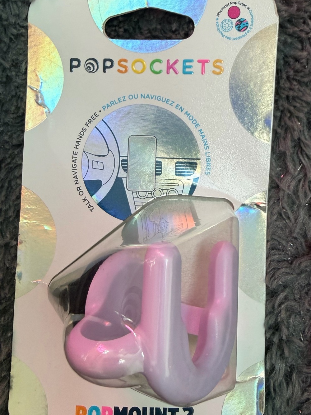 PopSocket PopMount 2 Phone Car Mount Pink Lavender